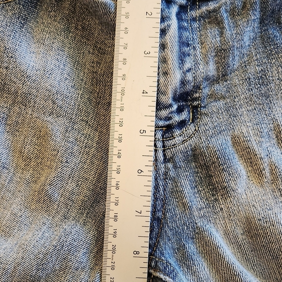 "RICH COW JEANS" Junior's Size 11 Faded Denim Boot Cut  Blue Jeans - Picture 13 of 13